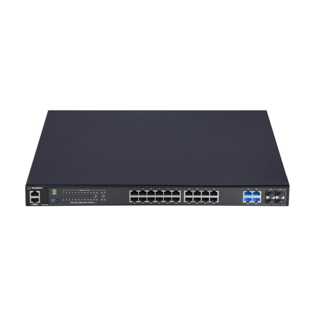 信锐RS3320-28M-4MT-PWR-LI多速率POE交换机 产品图片